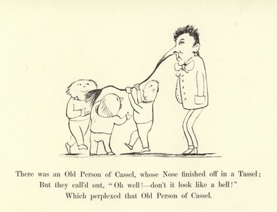 There was an Old Person of Cassel, whose Nose finished off in a Tassel by Edward Lear