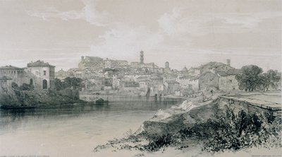 Views in Rome and its environs: Rome from Via Porta San Paolo by Edward Lear