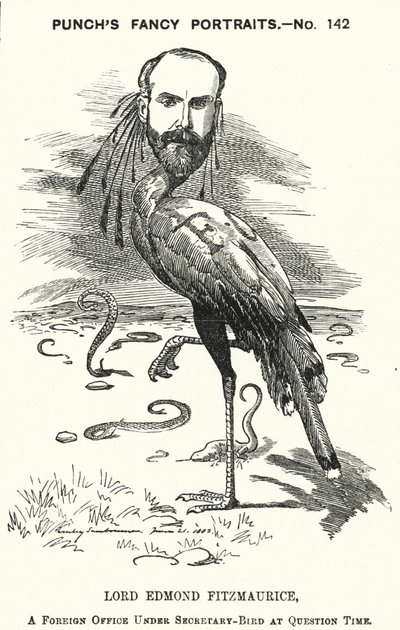 Punch Cartoon: Edmond Fitzmaurice by Edward Linley (after) Sambourne