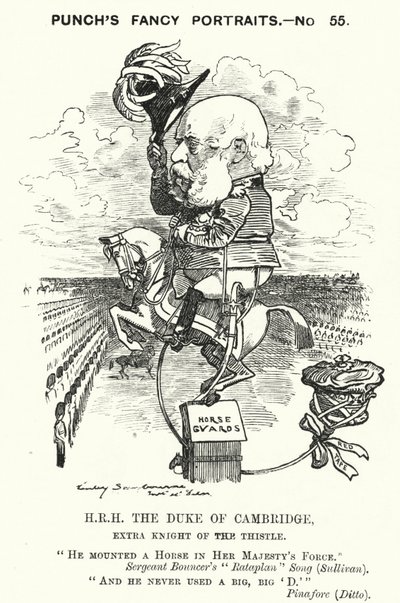 Prince George, Duke of Cambridge, British Soldier (engraving) by Edward Linley (after) Sambourne