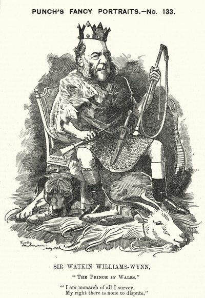 Sir Watkin Williams-Wynn, 6th Baronet, Welsh Conservative politician by Edward Linley (after) Sambourne