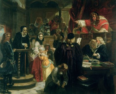 Judge Jeffries Hurling Abuse at Richard Baxter at his Trial by Edward Matthew Ward