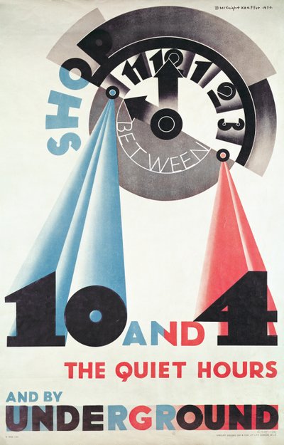 Advertisement for London underground by Edward McKnight Kauffer