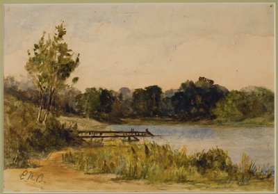 Landscape with Dock and Water by Edward Mitchell Bannister