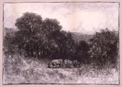 Landscape with Three Cows by Edward Mitchell Bannister