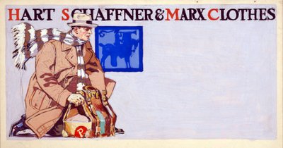 Advertisement for Hart, Schaffner & Marx Clothes, pub. 1900 by Edward Penfield