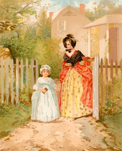 Sunday Morning a Hundred Years ago by Edward Percy Moran