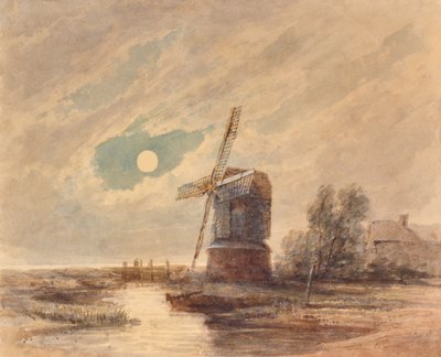 Landscape with Windmill by Edward Pretty