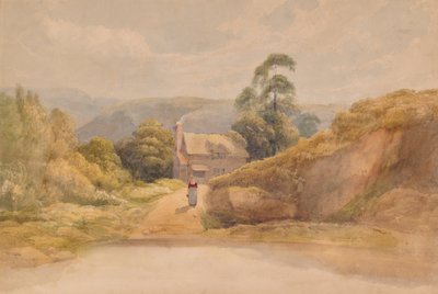 Landscape with Cottage by Edward Pretty