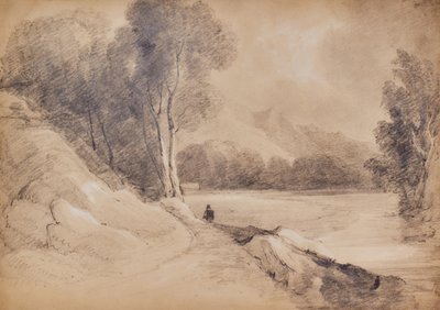 Landscape with Figures by Edward Pretty