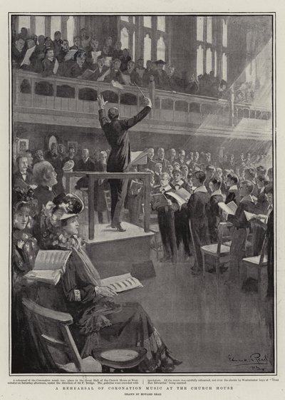 A Rehearsal of Coronation Music at the Church House by Edward Read