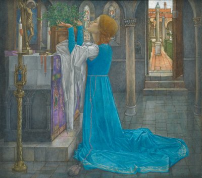 Isabella and the Pot of Basil by Edward Reginald Frampton