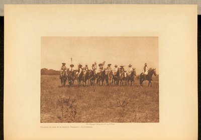 Chiefs in the Sun Dance Parade - Cheyenne by Edward S. Curtis