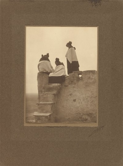 [Hopi, Watching the Dancers] by Edward S. Curtis