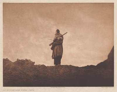 Portfolio III, Plate 110: The Mountain-Sheep Hunter by Edward S. Curtis
