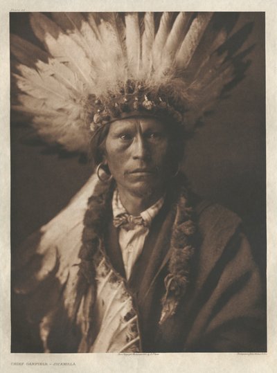 Portfolio I, Plate 21: Chief Garfield-Jicarilla by Edward S. Curtis
