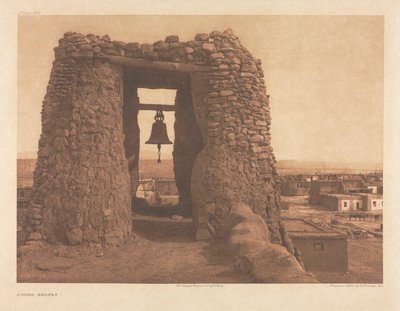 Acoma Belfry, Portfolio XVI, Plate 564 by Edward S. Curtis