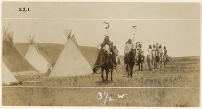 Riders and Teepees by Edward S. Curtis