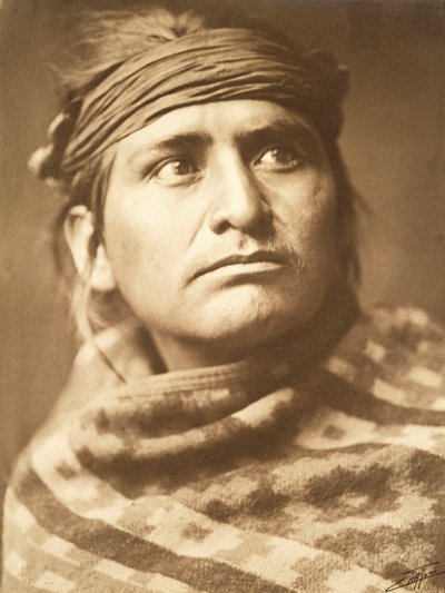 Chief of the Desert, Navaho by Edward Sheriff Curtis