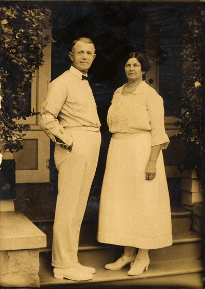 Mom and Dad Curtis by Edward Sheriff Curtis