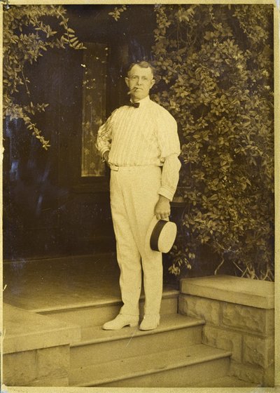 My Father E. Curtis, Inventor of Gold Tone Process, at Our Home in Seattle, Washington by Edward Sheriff Curtis