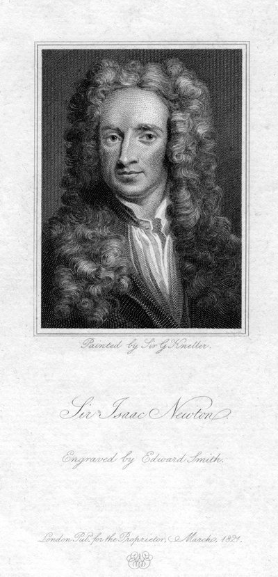 Sir Isaac Newton, English mathematician, astronomer and physicist by Edward Smith