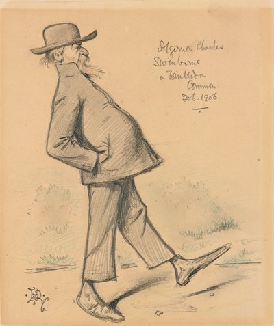 Algernon Charles Swinburne on Wimbledon Common by Edward Tennyson Reed