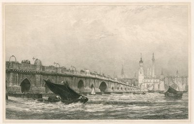 London Bridge by Edward William Cooke