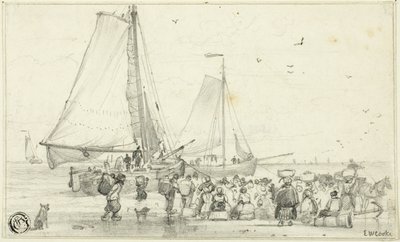 The Catch Coming In by Edward William Cooke