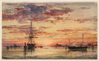 Venice at Sunset by Edward William Cooke