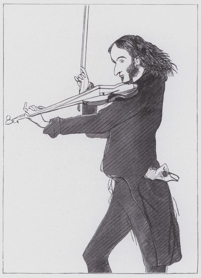 Nicolo Paganini by Edwin (after) Landseer