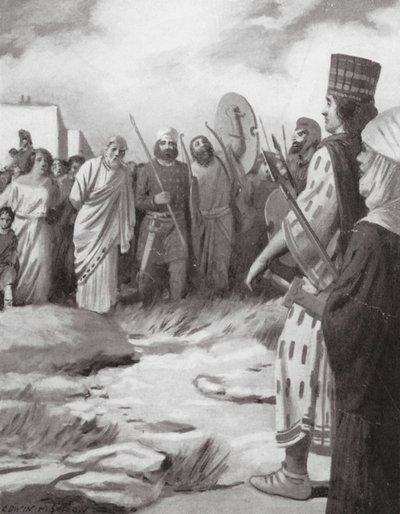 Croesus Led Before Cyrus on the Capture of Sardis by Edwin A. Morrow