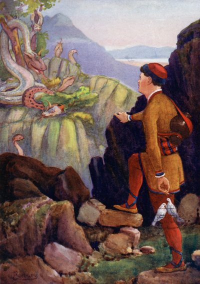 He Found the Green Mountain with the Great Snakes by Edwin Arthur Norbury