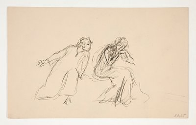 Angelo and Isabella - Act II, Scene IV, Measure for Measure by Edwin Austin Abbey