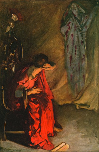 Brutus and the Ghost of Julius Caesar by Edwin Austin Abbey
