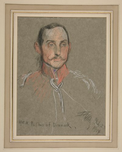 Coronation of Edward VII Portrait: Prince Charles of Denmark by Edwin Austin Abbey