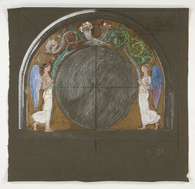 Design for Window Decoration for State Capitol Building in Harrisburg, Pennsylvania, 1902-1911 by Edwin Austin Abbey