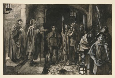 Dogberry and His Companions with a Watch - Act III, Scene III, Much Ado About Nothing by Edwin Austin Abbey
