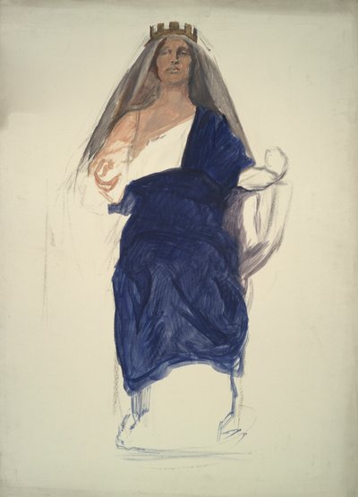 Figure study by Edwin Austin Abbey