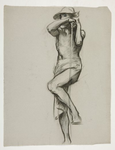 Figure Study for The Spirit of Vulcan, Genius of the Workers in Iron and Steel, Capitol Rotunda, Harrisburg, Pennsylvania by Edwin Austin Abbey