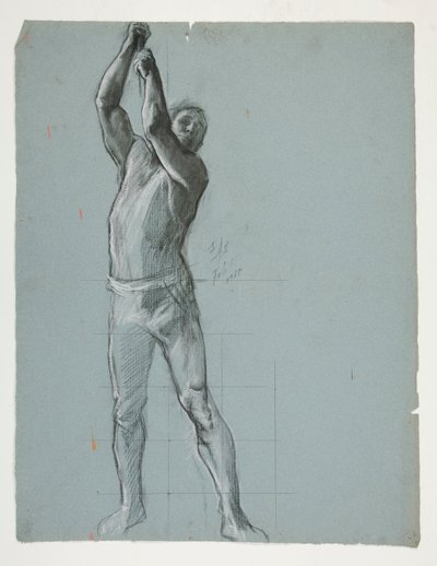 Figure Study for The Spirit of Vulcan, Genius of the Workers in Iron and Steel, Capitol Rotunda, Harrisburg, Pennsylvania by Edwin Austin Abbey