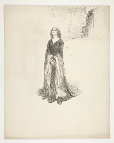 Lady with Hands Clasped (from King Richard II) by Edwin Austin Abbey