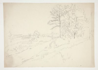 Landscape with Road Running Through by Edwin Austin Abbey