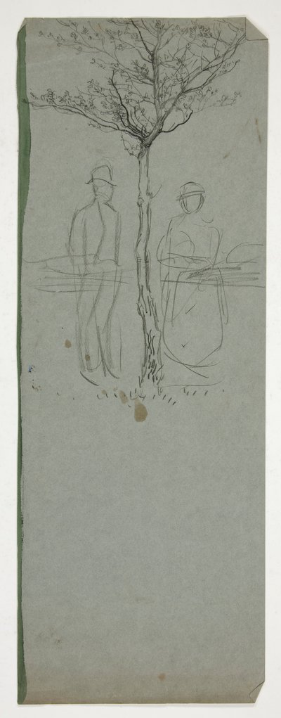 Man and Woman Under a Tree by Edwin Austin Abbey
