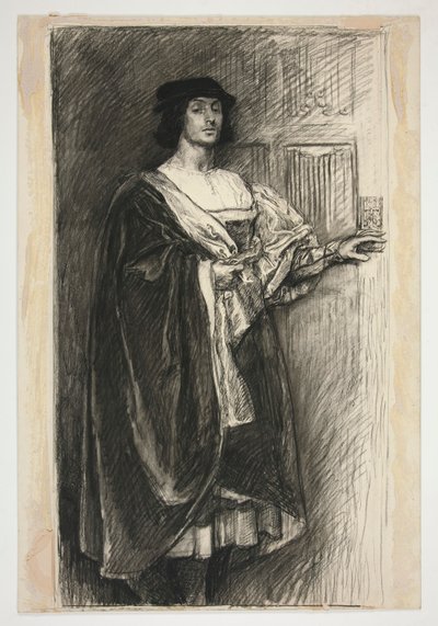 Man in Renaissance costume by Edwin Austin Abbey