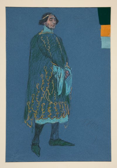 Miscellaneous Study, Costume Sketch for Henry Irving by Edwin Austin Abbey