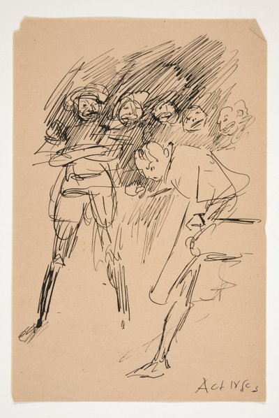 Preliminary Sketch for Act IV, Scene III, All by Edwin Austin Abbey