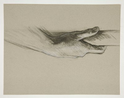 Sketch of One Hand Grasping a Pole by Edwin Austin Abbey
