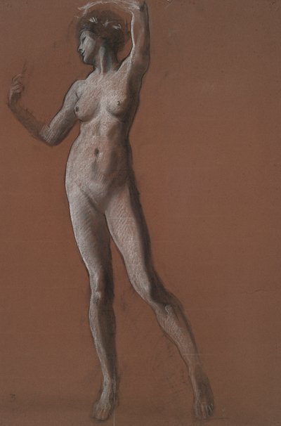 Study for Figure of 3 PM by Edwin Austin Abbey