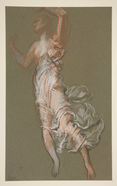 Study for Figure of 3 PM by Edwin Austin Abbey